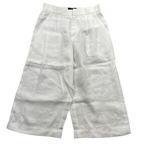 Karen Kane XS White NEW w/ Tags Culottes Pleated Sparkly Viscose‎ Blend
